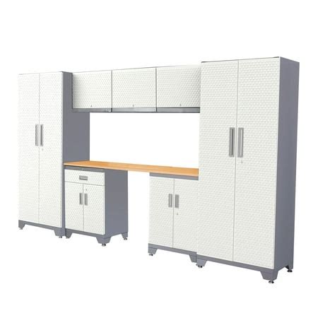 frontier white steel garage storage cabinet system|garage cabinet system ideas.